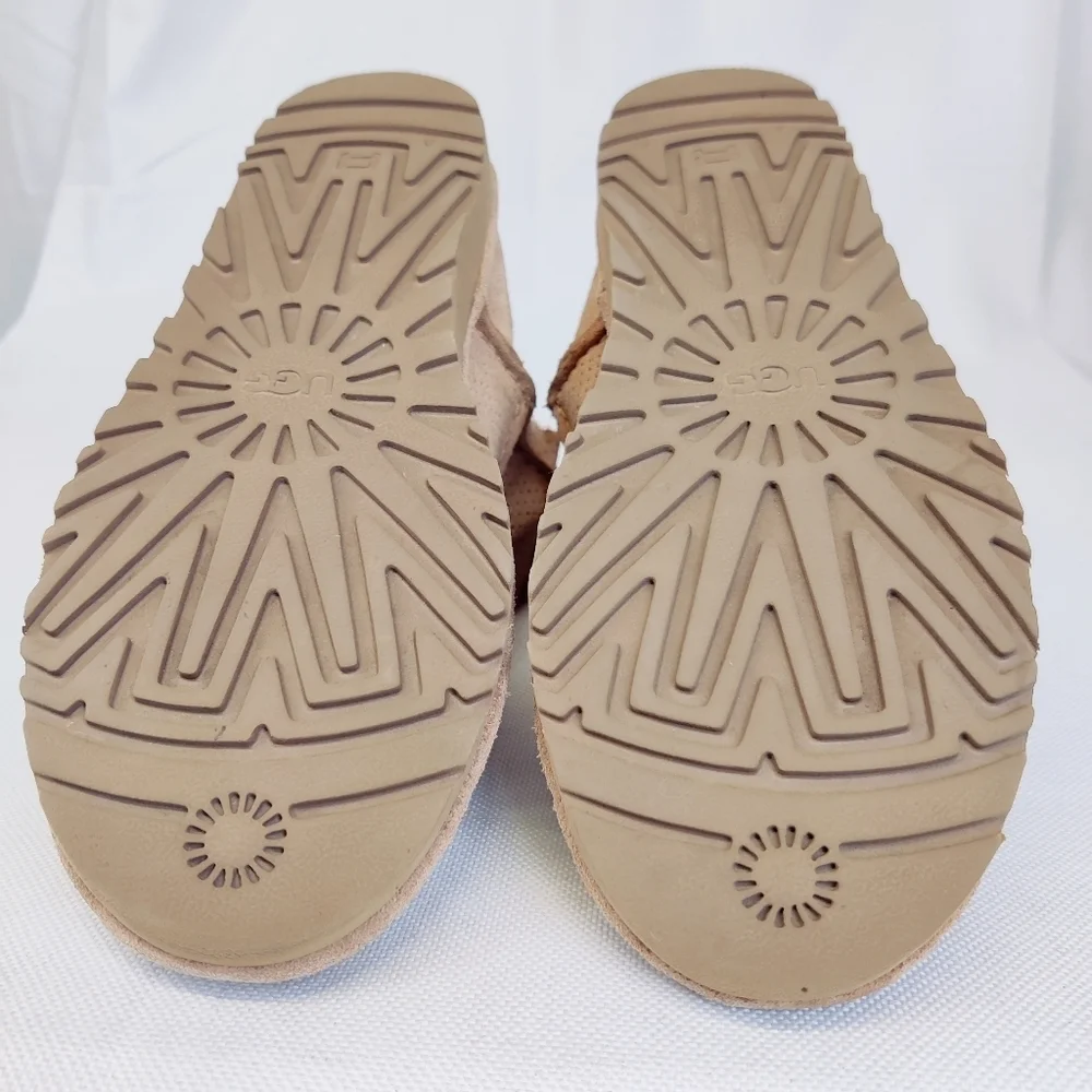 Ugg Classic Unlined Mini Perf Boots Tan Size 6 w/ Flaws